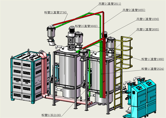供給空気 T 50C 露点 40 OC 乾燥剤除湿器 調節可能な電源
