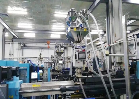 注入の打撃の放出の自動重量測定のバッチ混合機のプラスチック送り装置
