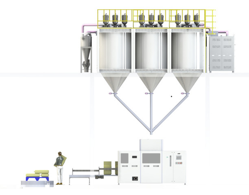 25kg袋のための積み重ねの重量を量る理性的な自動プラスチック餌のパッキング機械