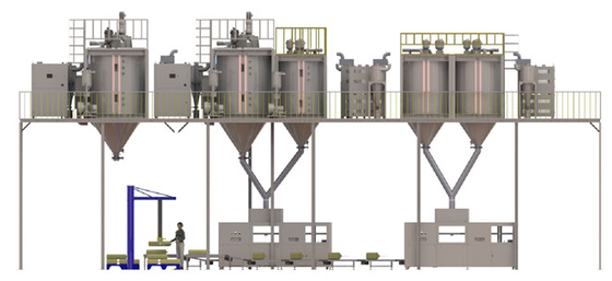 25kg袋の米肥料のプラスチック餌OWP-Aのための自動重量を量るパッキング機械