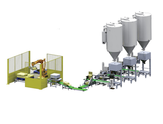 米肥料の餌のパッキング機械PLC制御プラスチック重量機械OWP-A