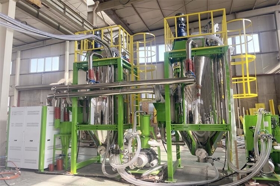 200 - 1000kgペット安全保護インターロックおよび自動クリーニングのプラスチック クリスタライザーのドライヤー